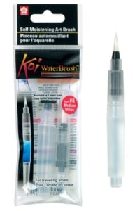 water brush brush pen aquarel